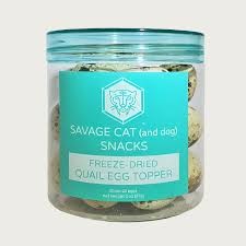 Savage Cat Freeze Dried Quail Eggs (Dog & Cat) 2.75 oz Freeze Dried Pet Treats
