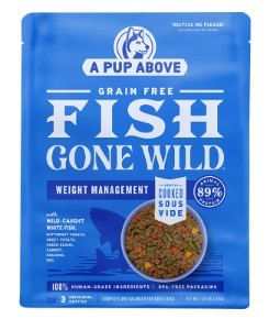 A Pup Above Fish Gone Wild 7# Gently Cooked