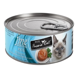 Fussie Cat Tuna & Vegetable In Gravy Pate 2.82oz Cat Food Can Fine Dining