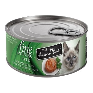 Fussie Cat Oceanfish & Vegetable In Gravy Pate 2.82oz Cat Food Can Fine Dining