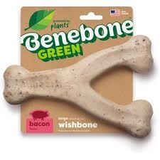 Benebone Large Green Wishbone Bacon