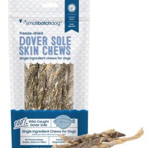 Small Batch Freeze Dried Salmon Skin Chews 2.5oz