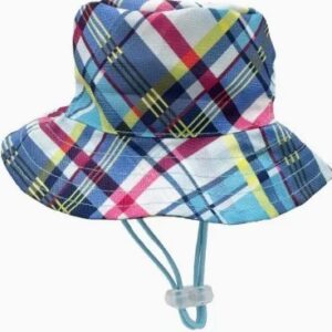 Huxley & Kent Bucket Hat Blue Madras SM