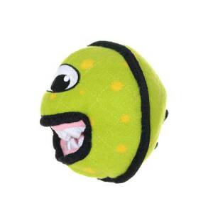 Tuffy World's Tuffest Soft Dog Toy Alien Ball Green Squeakers
