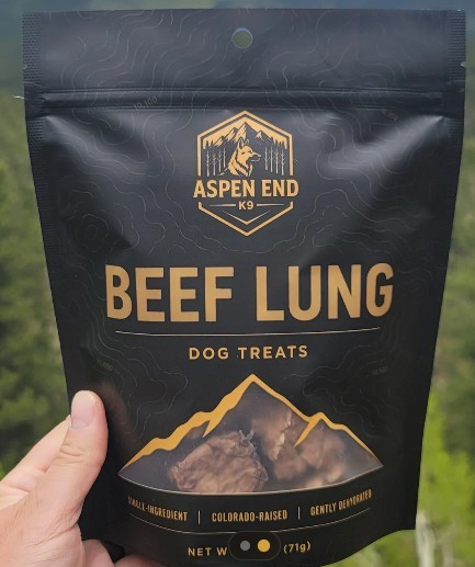 Aspen End K9 Beef Lung 2.5oz Dog Treat Aspen End K9 Beef Lung 2.5oz Dog Treat