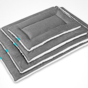 Cozy Tails Orthopedic Foam Pet Mat and Crate Mat (Black, Small)