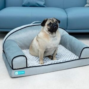 Cozy Tails Lavender Memory Foam Pet Sofa Couch Bed Large