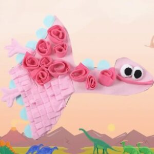 Cheerhunting Pink Dinosaur Snuffle Mat
