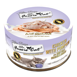 Fussie Cat Kitten Chicken, Pumpkin in Goat Milk 2.47oz