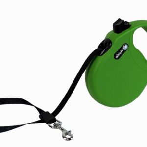 Alcott Wanderer Retractable Leash Green Medium